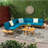 5 SEATER SECTIONAL SOFA SET WITH CUSHIONS-570865690-570865688