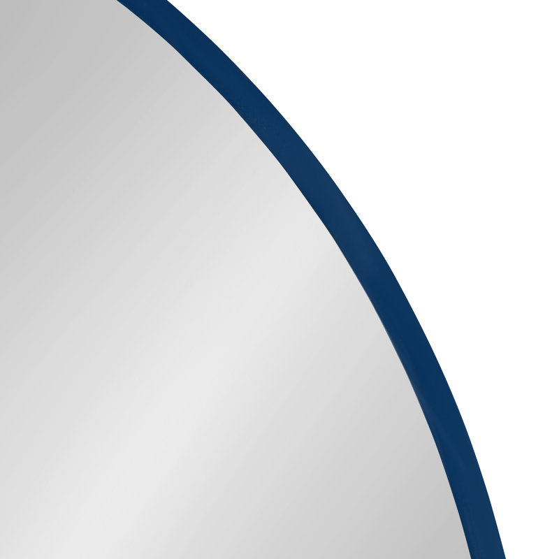 Arranjeet Flat Mirror, 25.6" x 25.6", Navy Blue