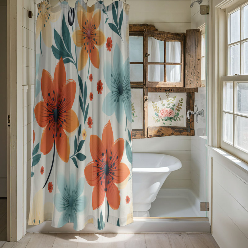 Eclectic Designs - Premium Shower Curtain, 74" H x 71" W