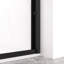 Porte de douche coulissante double en aluminium de 48 po de profondeur avec verre trempé de 8 mm, poignée en acier inoxydable, protection contre les accidents, réversible pour la salle de bain