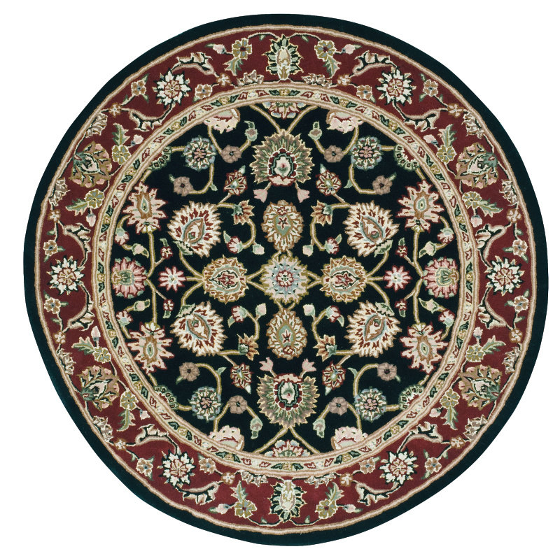 Ellerswick Wool Oriental Indoor Rug, Round 8'