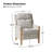 Terren 28.74" Wide Upholstered Push Back Recliner-175946883