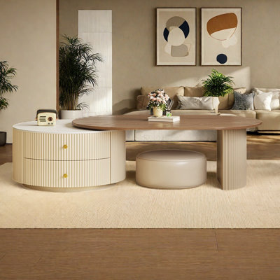 Light luxury cream wind retractable