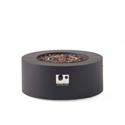 32" Patio 40,000 BTU Round Iron Propane Fire Pit,Tank Cover Not Included