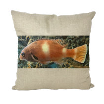 Eastern Accents Nautical Angel Fish Linen Lumbar Pillow Cover & Insert