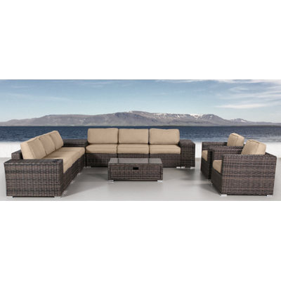 Demarest fully assembled 8 Person Seating Group