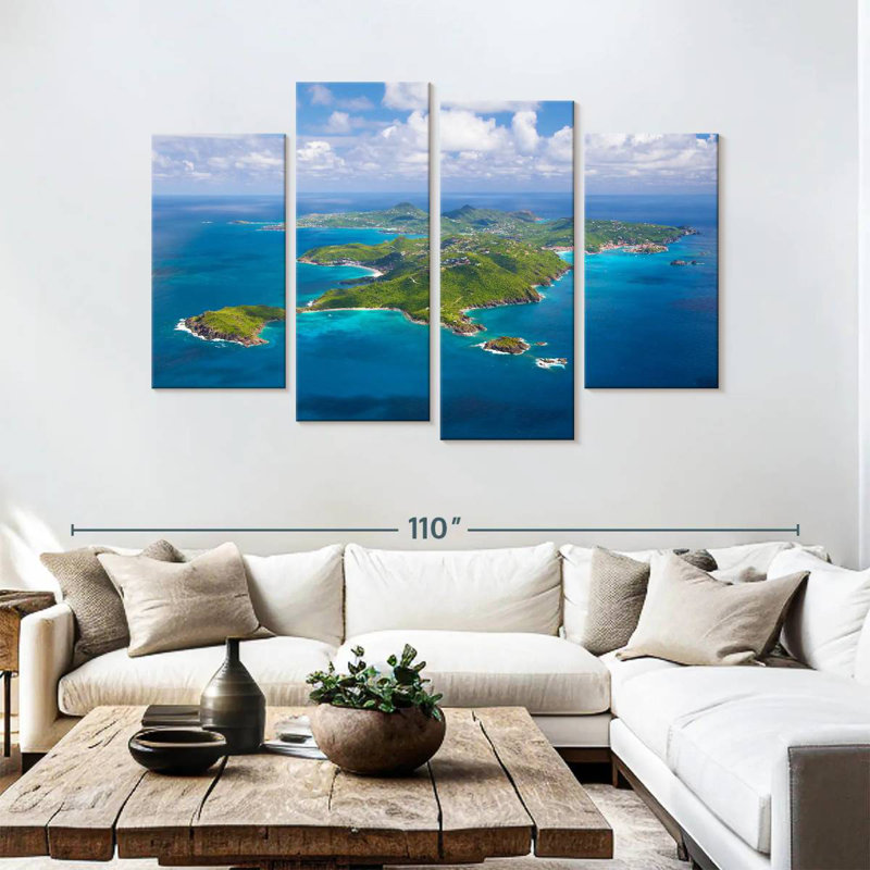 St Barth à couper le souffle, H 54 po x l 84 po