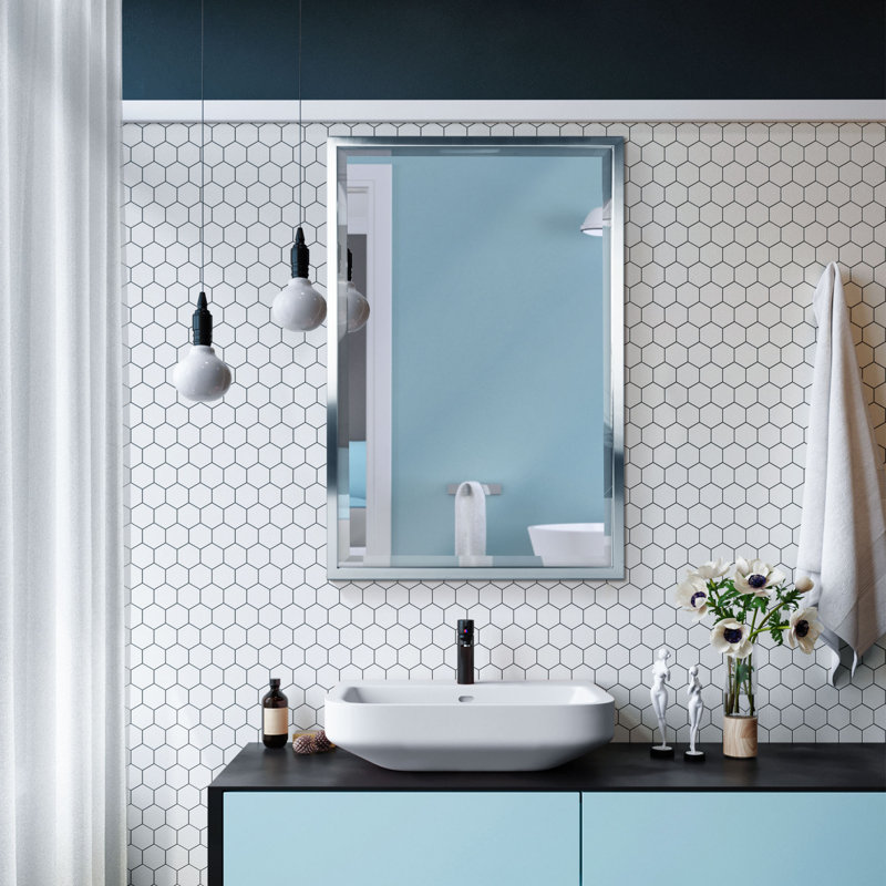 Nyha Rectangle Wall Mirror, 25.50" x 13.25"