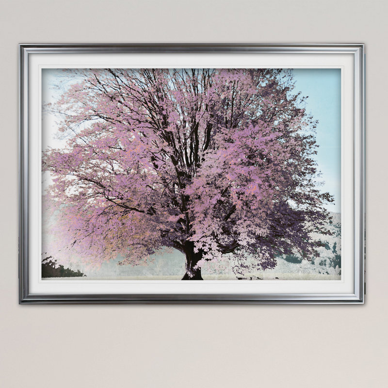 « saison of spring », reproduction de peinture à l’acrylique encadrée, Argent, H 30 po x l 40 po x P 1,5 po