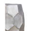 Table de bout, table basse moderne contemporaine en aluminium de 32 po et 21 po de hauteur, ensemble de 2 pièces avec base à motif de losanges argenté brillant-1005722821