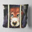 Sad Dog in Animal Shelter - Coussin imprimé animal-29516942-29516938