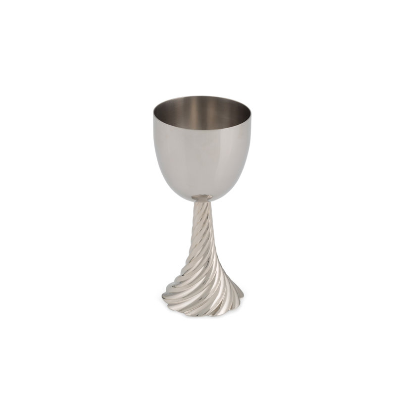 Twist Kiddush Cup, Nickel