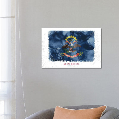 North Dakota - Wrapped Canvas Painting