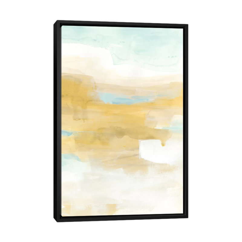 « citron vista i », impression sur toile, H 26 po x l 18 po x P 1,5 po, Toile avec cadre noir, Pas de tapis