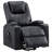 Neruda Upholstered Power Lift Massage Recliner Black-1858098516