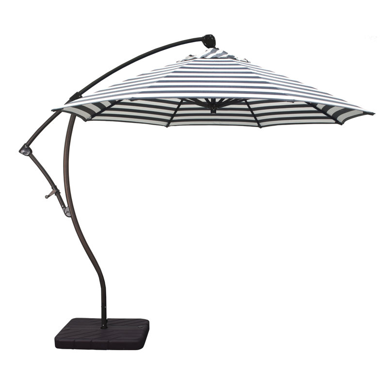 Parasol en porte-à-faux 9' Welwyn, Toile Sunbrella® perroquet