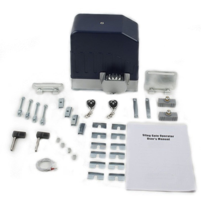 Heavy-Duty Aluminum Sliding Gate Opener Kit for 55 ft Gates