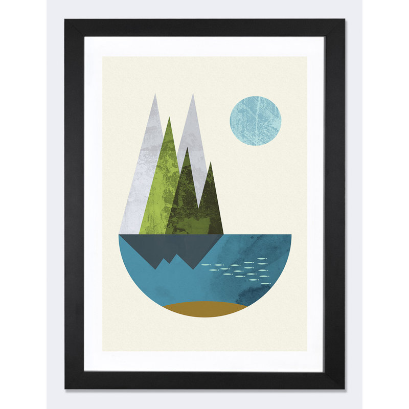 «Earth» - Impression sur papier, H 40 po x l 26 po x P 1,5 po, Toile blanche encadrée