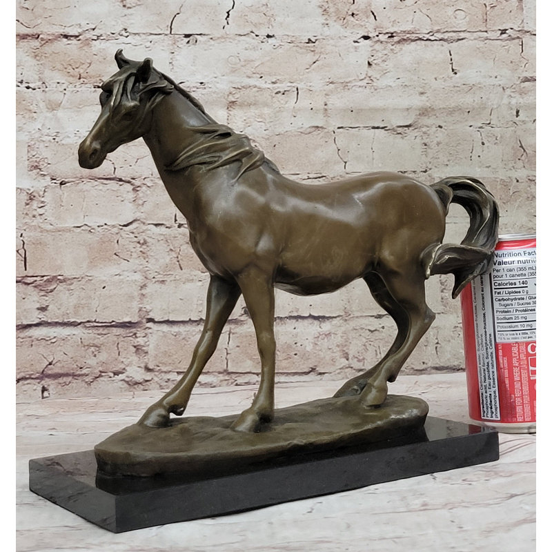 Arabian Horse Bronze Statue Sculpture Pj Mene Equestrian Stables Decor 10 Inches X 11 Inches