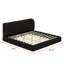 Lit plateforme tapissier élégant, conception compacte à profil bas-129598493-129598490