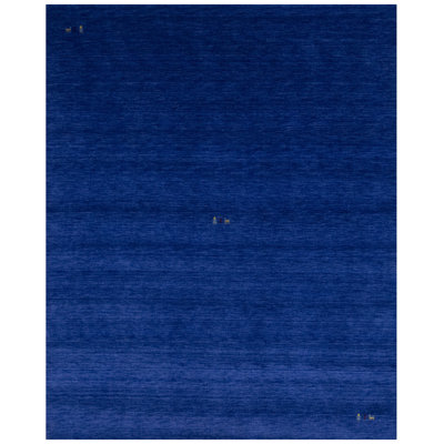 No-Shedding Hand Loomed Gabbeh Rug, 100% Wool, Solid Color, Fade & Stain Resistant, Durable
