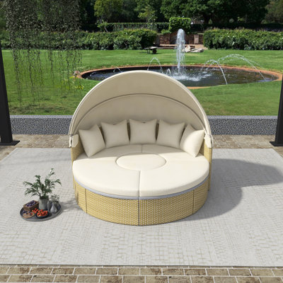 Patio Furniture Round Outdoor Sectional Sofa Set by Ebern Designs