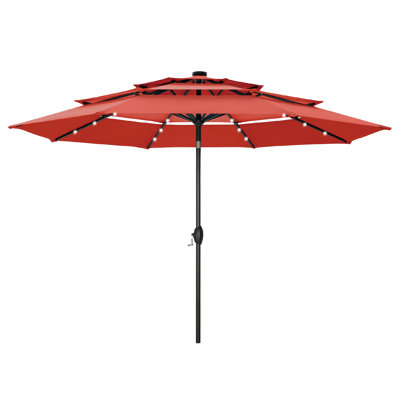 120'' Lighted Umbrella With Crank