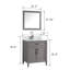 Ensemble de meuble-lavabo simple 24 po avec miroir Lachine-33561515