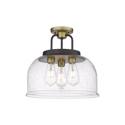 Plafonnier semi-encastré 3 lumières 15 po Kahana