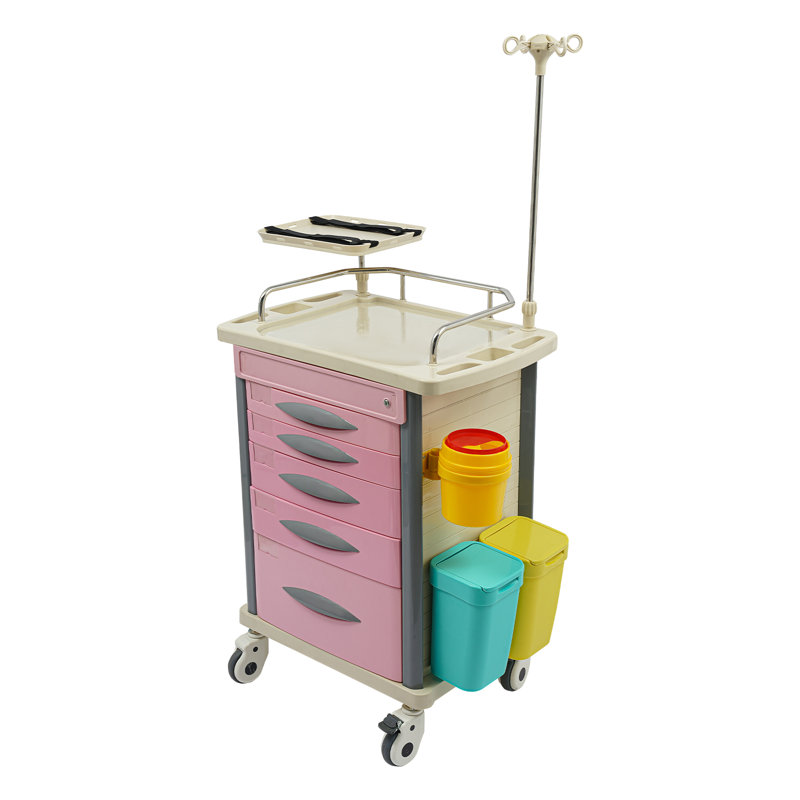 Chariot roulant mobile pour chariot médical, Rose