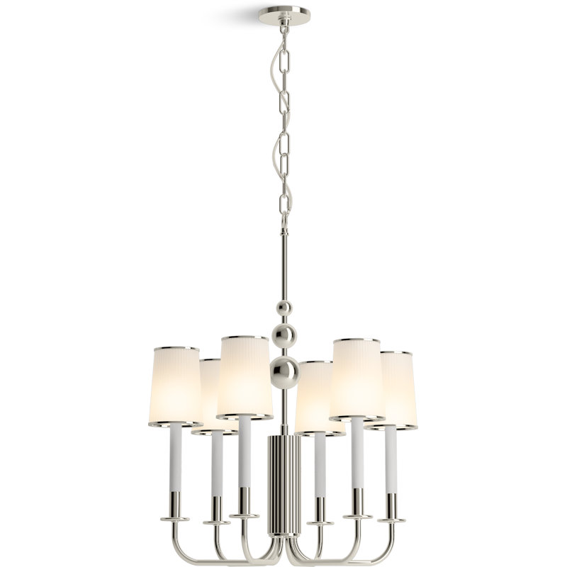 Tresdoux™ 6 - Light Chandelier, White