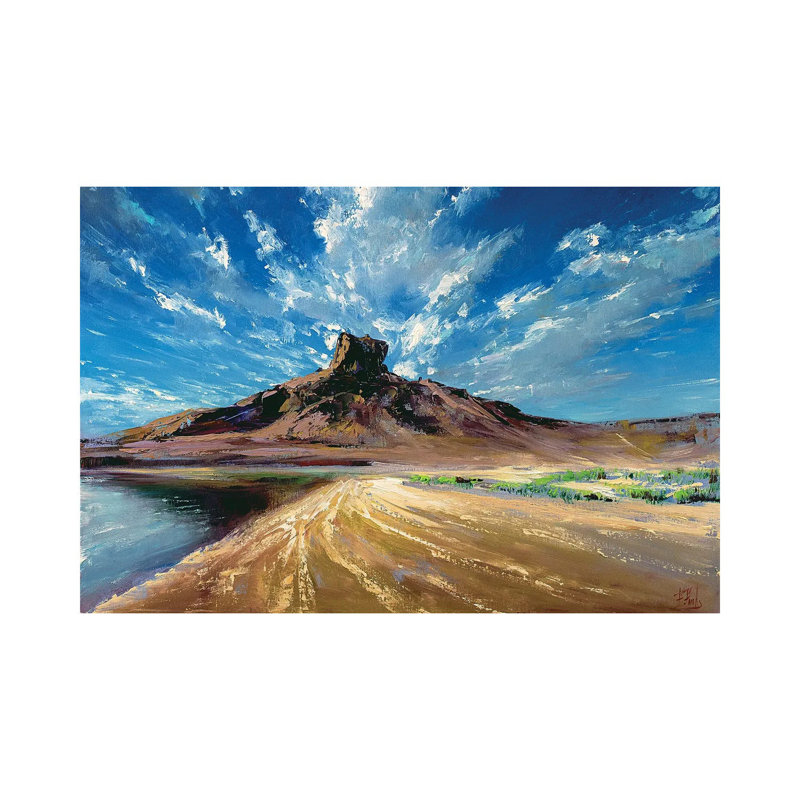 " Under The Sky " by Bozhena Fuchs Painting Print, 18" H x 26" W x 1.5" D