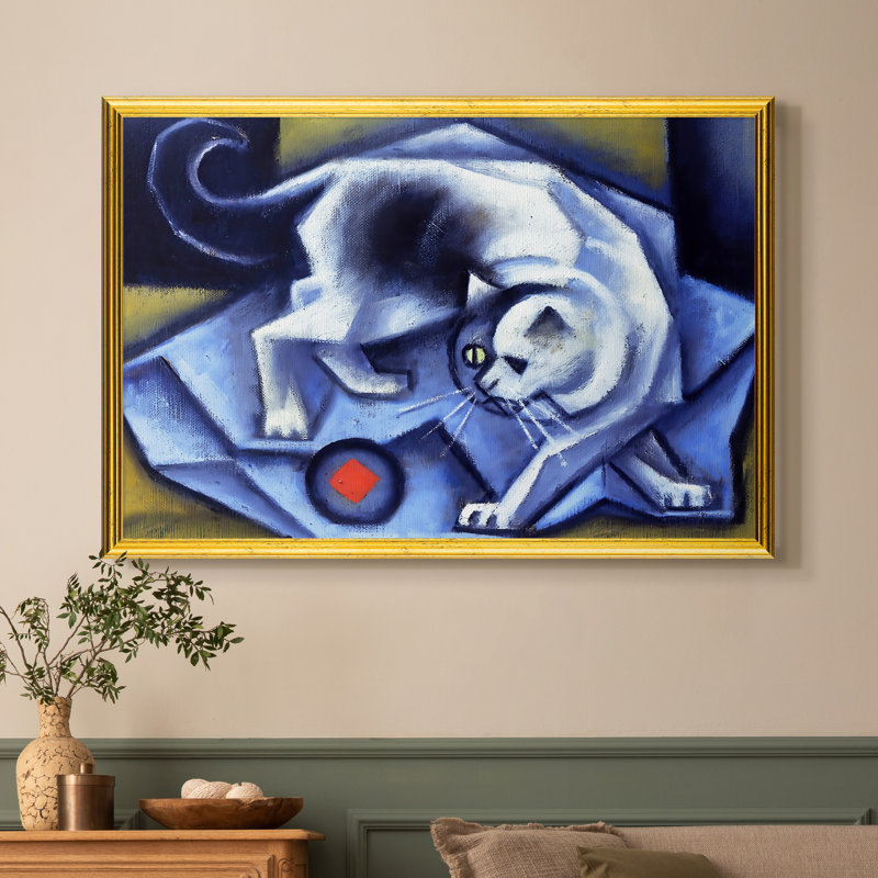 Le chat blanc (Der weiße Kater), 1912-Jean Metzinger-toile encadrée personnalisée, 16 po x 22 po, Toile avec cadre