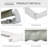 98.5"L x 78.8"W Wall Mounted Terrace Retractable Awning-700701592