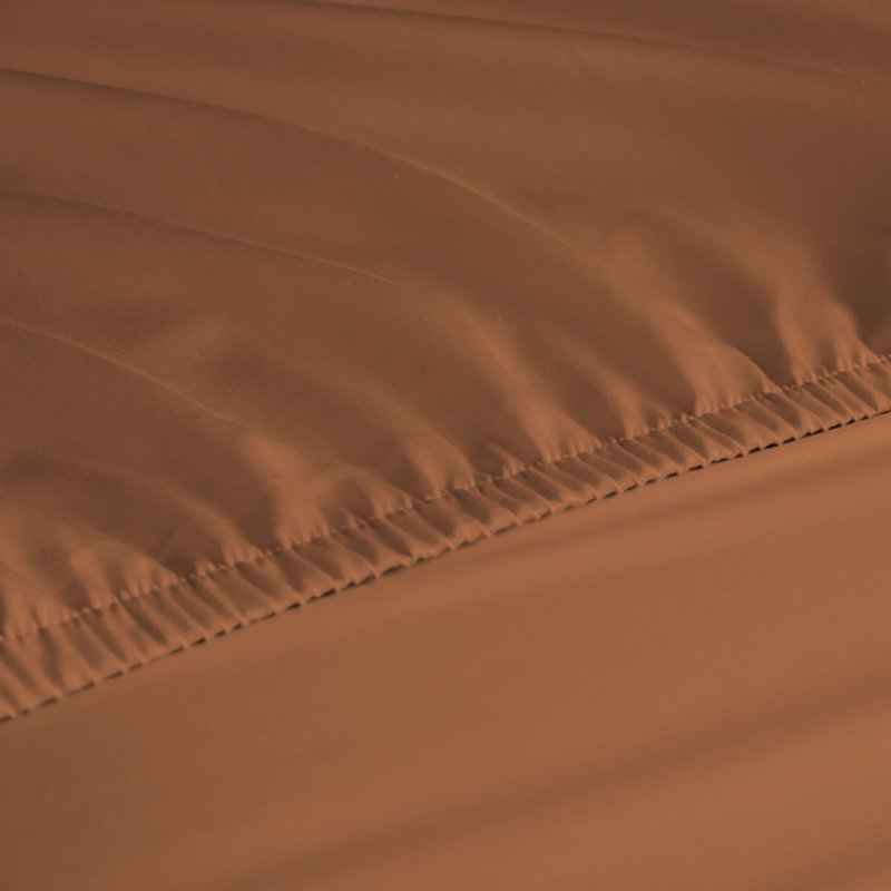 Ensemble de draps en rayonne de bambou 6 pièces , Ensemble de draps pour lit double + 1 drap-housse , Grès
