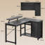 Modular L-Shaped Steel Computer Desk