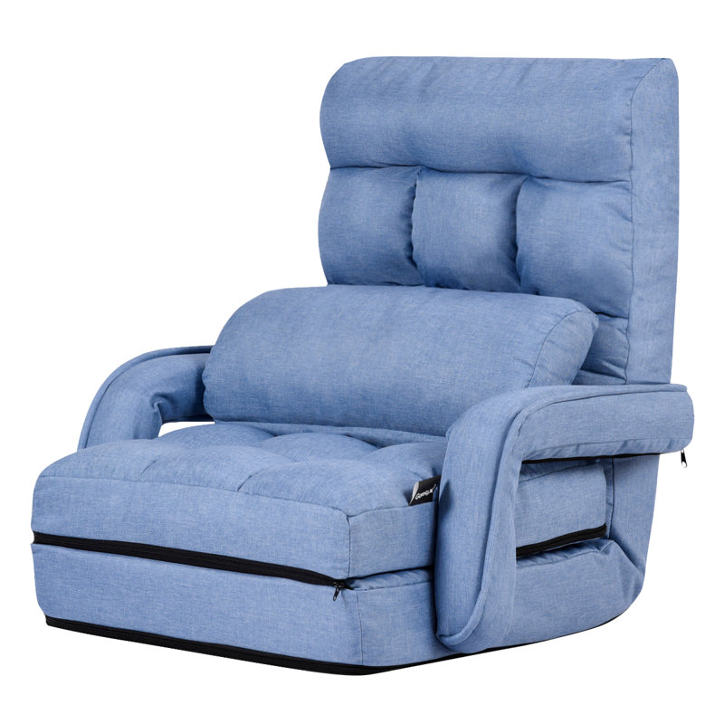 Ebern Designs Floor Game Chair in Blue