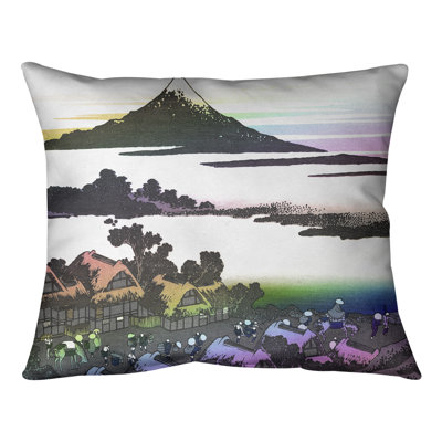 Coussin Dawn at Isawa dans la province de Kai