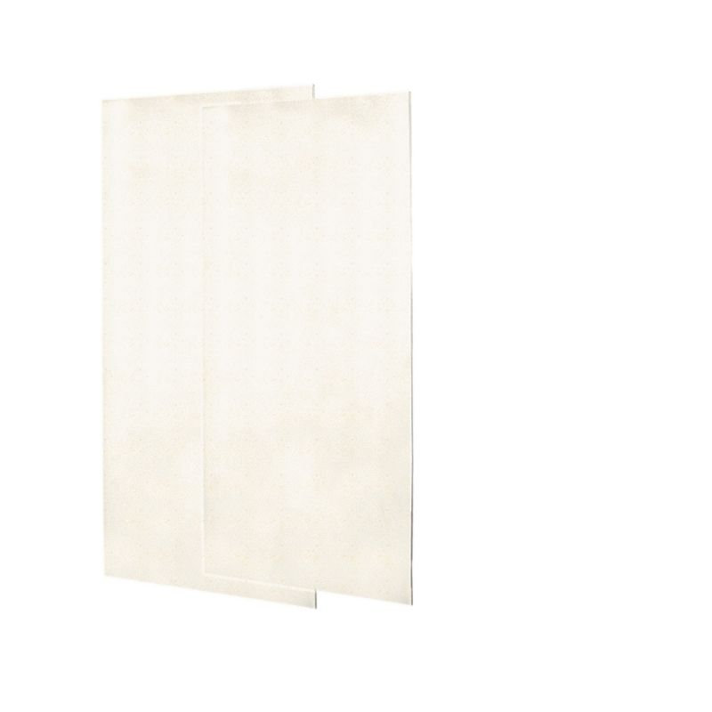 Solid Surface Two Panel Shower Wall, Baby's Breath, 96" H x 36" W x 0.25" D