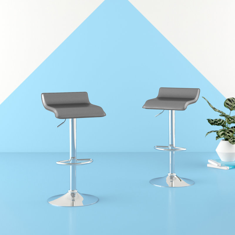 Tabouret pivotant à hauteur réglable, Gris