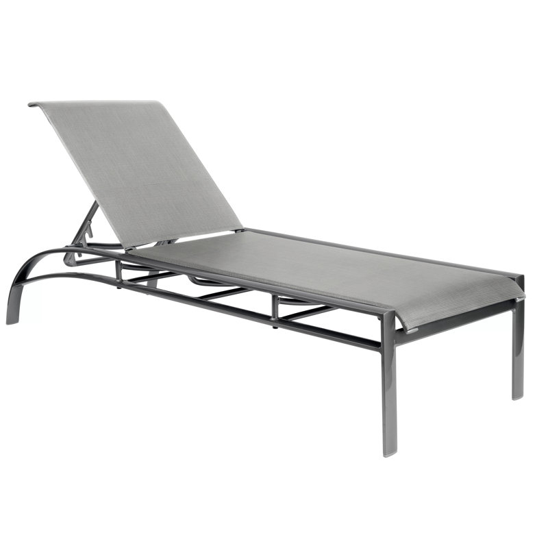 Metropolis Outdoor Chaise Lounge, Augustine Alloy