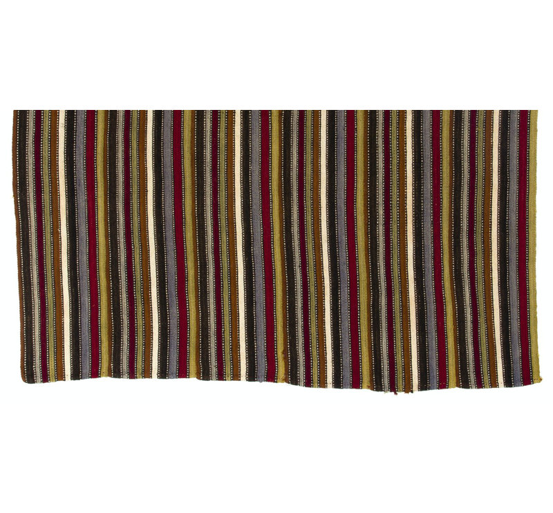 Tapis kilim tissé à plat à la main 5,6 x 6 pi