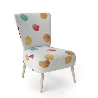 Chaise d'appoint rembourrée à motif floral - Chaise d'appoint moderne à motif floral