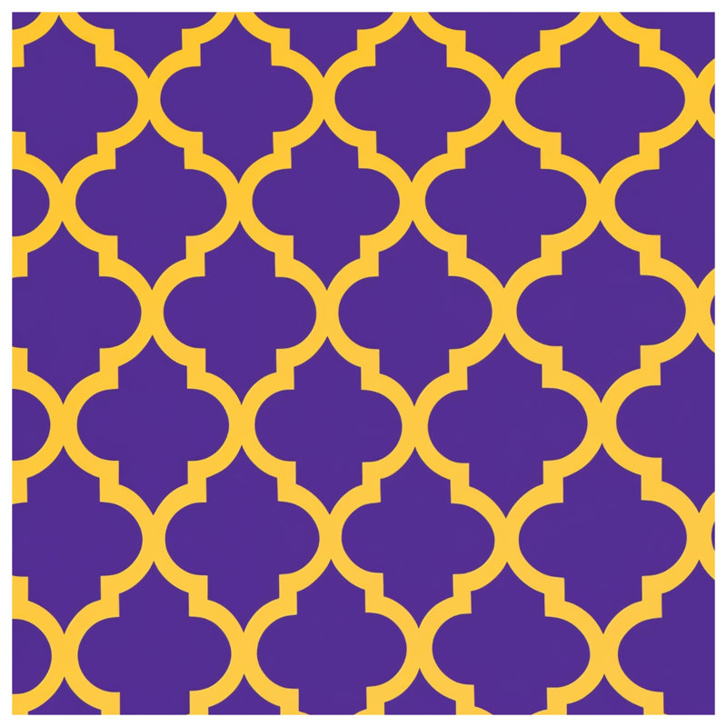 Purple Yellow Moroccan Comforter, Twin Extra Long