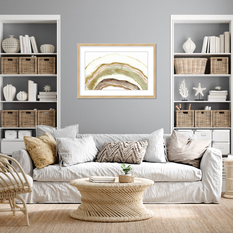 Abstract White Agate, 30" H x 40" W