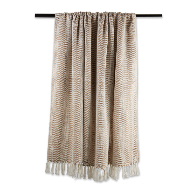 Hand Woven Throw Blanket, Stone