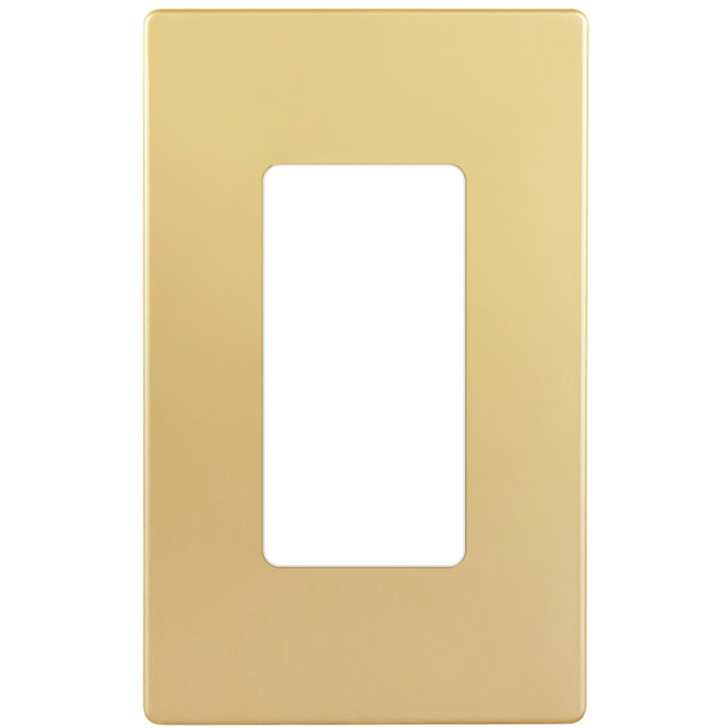 Plaque murale décorative à 1 bande Enlerites - or, Or, H 4,68 po x L 2,93 po, 20