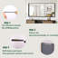 Miroir en aluminium à angle droit encadré pour une décoration intérieure élégante-801322790-801322809