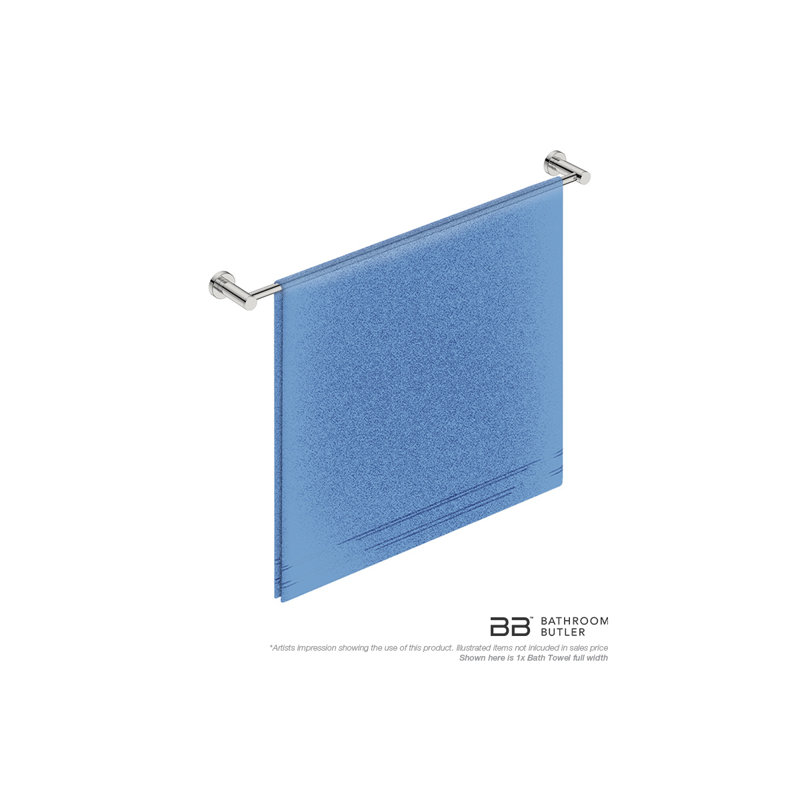 Towel Bar, Matte Black, 1.785" H x 32.375" W