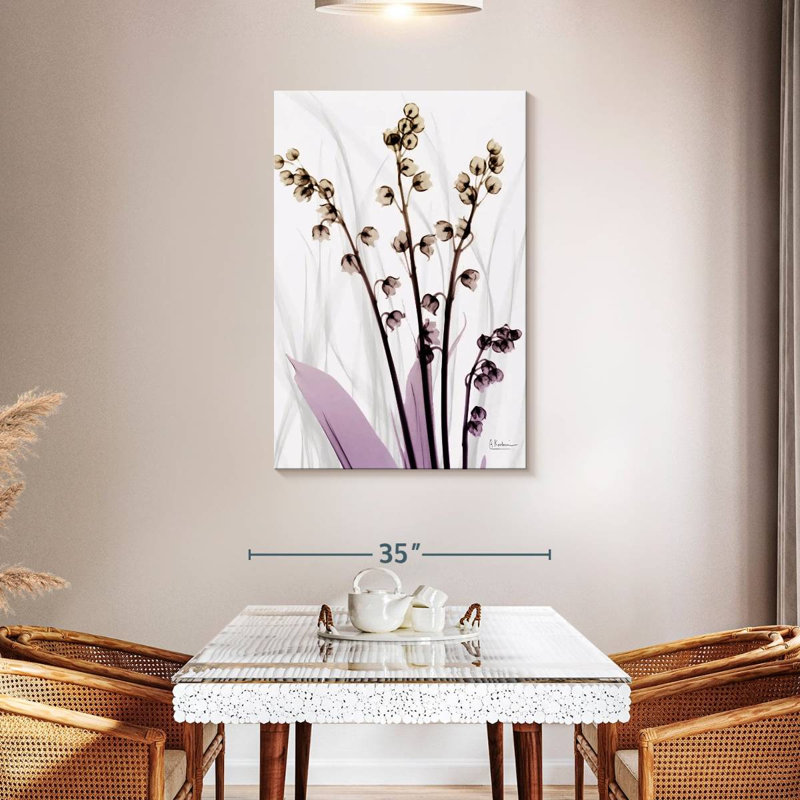 Harnek muguet en fleur, H 45 po x l 30 po
